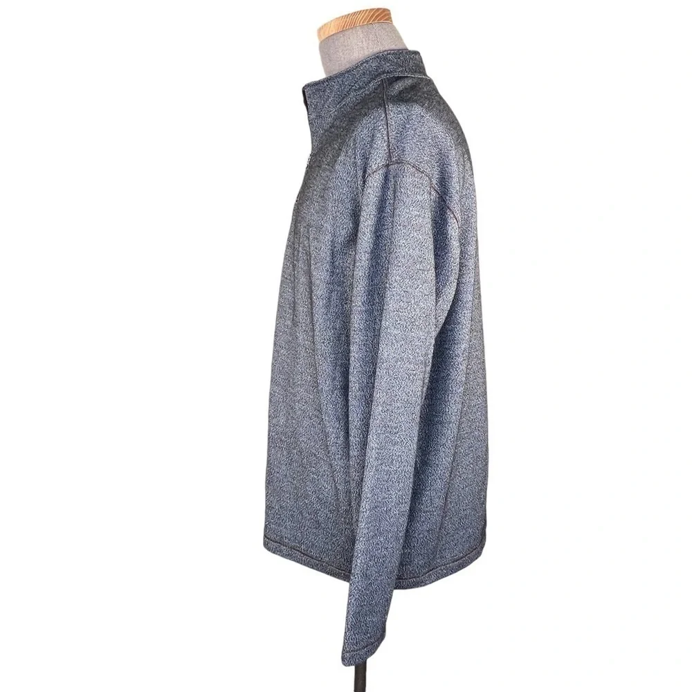 ROWM 1/4 Zip Charcoal Pullover With Copper Colored Stitching. XXL EUC - Picture 7 of 13